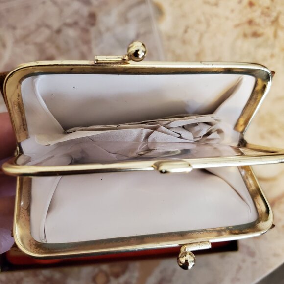 New in Box Vintage Di Lido Wallet w/Coin purse & Key case. Brown Malibu Cowhide - Picture 4 of 7